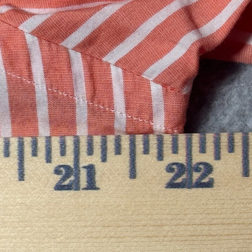 Polo Ralph Lauren Mens Orange White Striped Button Down Shirt Made in Italy 15.5 - Picture 8 of 8
